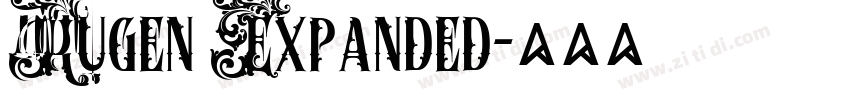 Rugen Expanded字体转换 Rugen Expanded字体转换